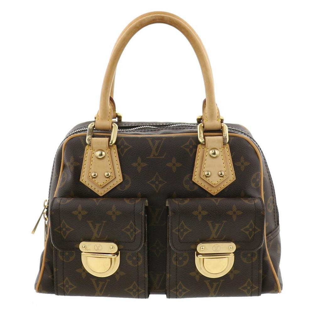 Louis Vuitton Manhattan PM Bag Handbag Monogram Brown